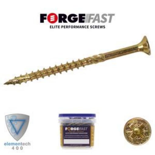 Picture of ForgeFix Elite Pozi Woodscrew 4.0x50mm Tub of 600