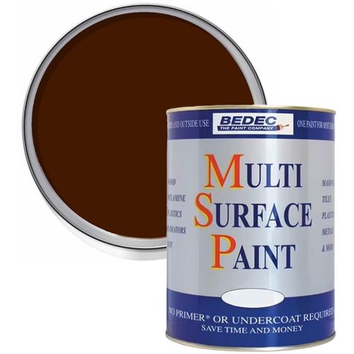 Picture of Bedec Chocolate Multi-Surface Paint 750ml Gloss Finish