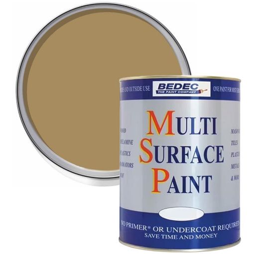 Picture of Bedec Gold Multi-Surface Paint 750ml Satin Finish