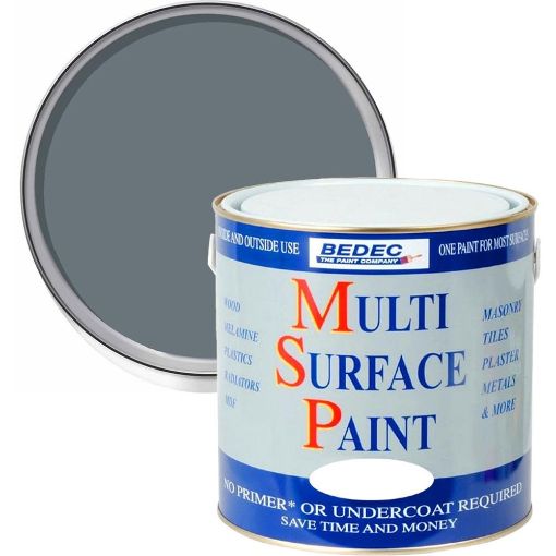 Picture of Bedec Dark Grey Multi-Surface Paint 750ml Satin Finish