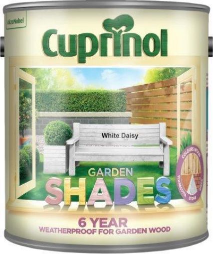 Picture of Cuprinol Garden Shades White Daisy Shed & Furniture Paint 2.5L