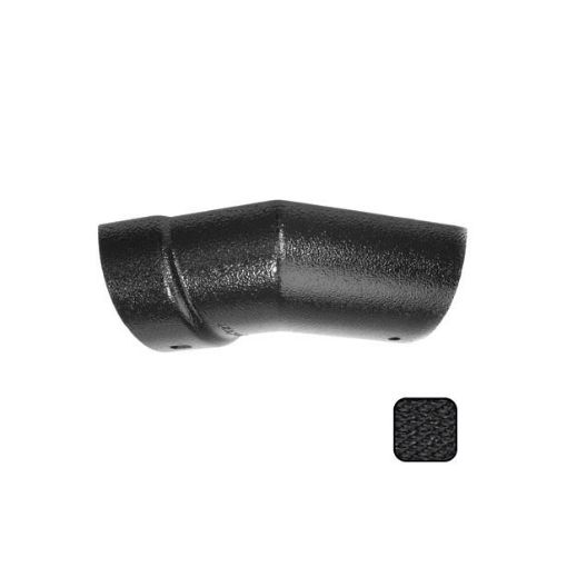 Picture of Alumasc Cast Aluminium Black Half Round Guttering 113mm 135 Degree External Angle