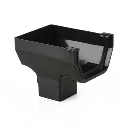 Picture of Brett Martin Squarestyle Black Stop End Outlet 114mm BR556B