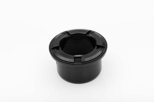 Picture of Brett Martin Black Flat Gutter Downpipe Outlet 110mm BR499B