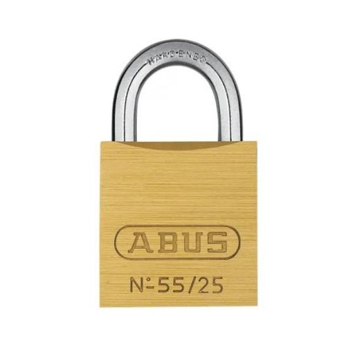 Picture of ABUS 55/25 Brass Padlock 25mm with 2 Keys