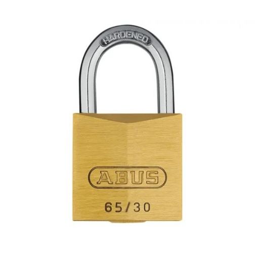 Picture of ABUS 65/30 Brass Padlock 30mm with 2 Keys