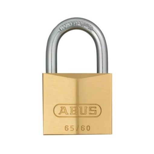 Picture of ABUS 65/60 Brass Padlock 60mm with 2 Keys
