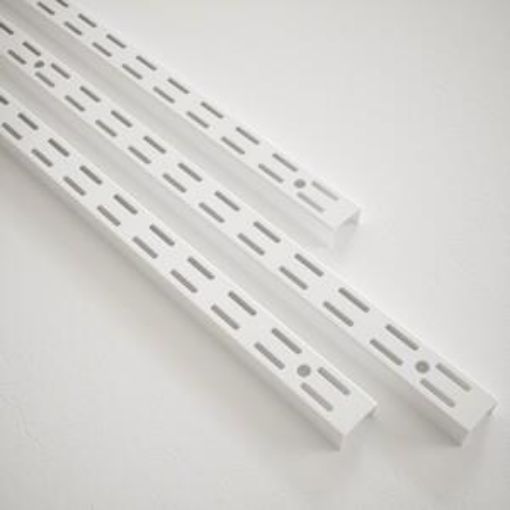 Picture of Rothley White Twin Slot Shelving Upright 1600mm