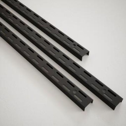 Picture of Rothley Black Twin Slot Shelving Upright 1980mm