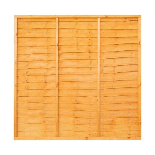 Picture of Grange Superior Lap Fence Panel Golden Brown 1.2m