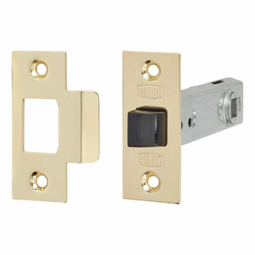 Picture of UNION 2648 Tubular Mortice Latch 2.5 Inch Electro Brass