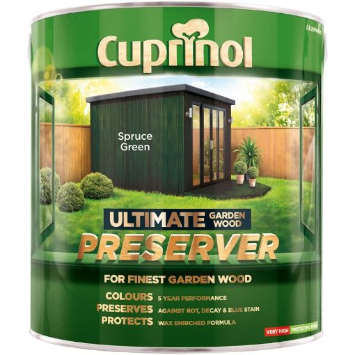 Picture of Cuprinol Ultimate Spruce Green Wood Preserver 1L