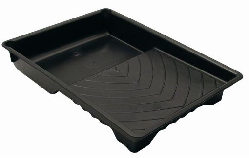 Picture of Rodo 9 Inch Black Plastic Paint Roller Tray 1 Litre