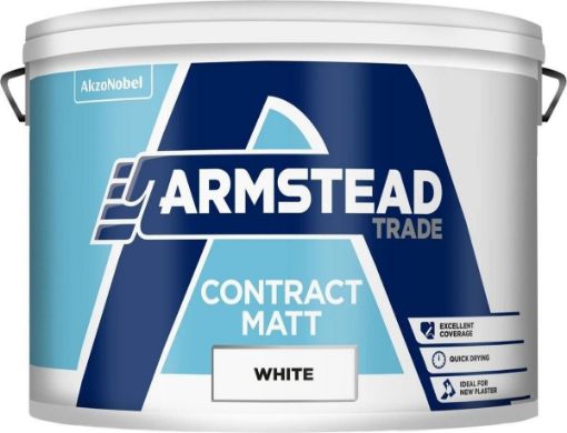 Picture of Armstead Trade White Contract Matt Emulsion 12L